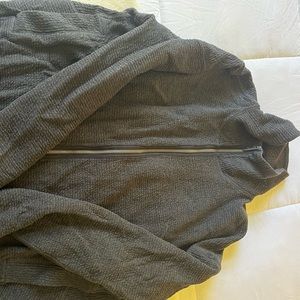 Grey Lululemon Zip Up Sweater